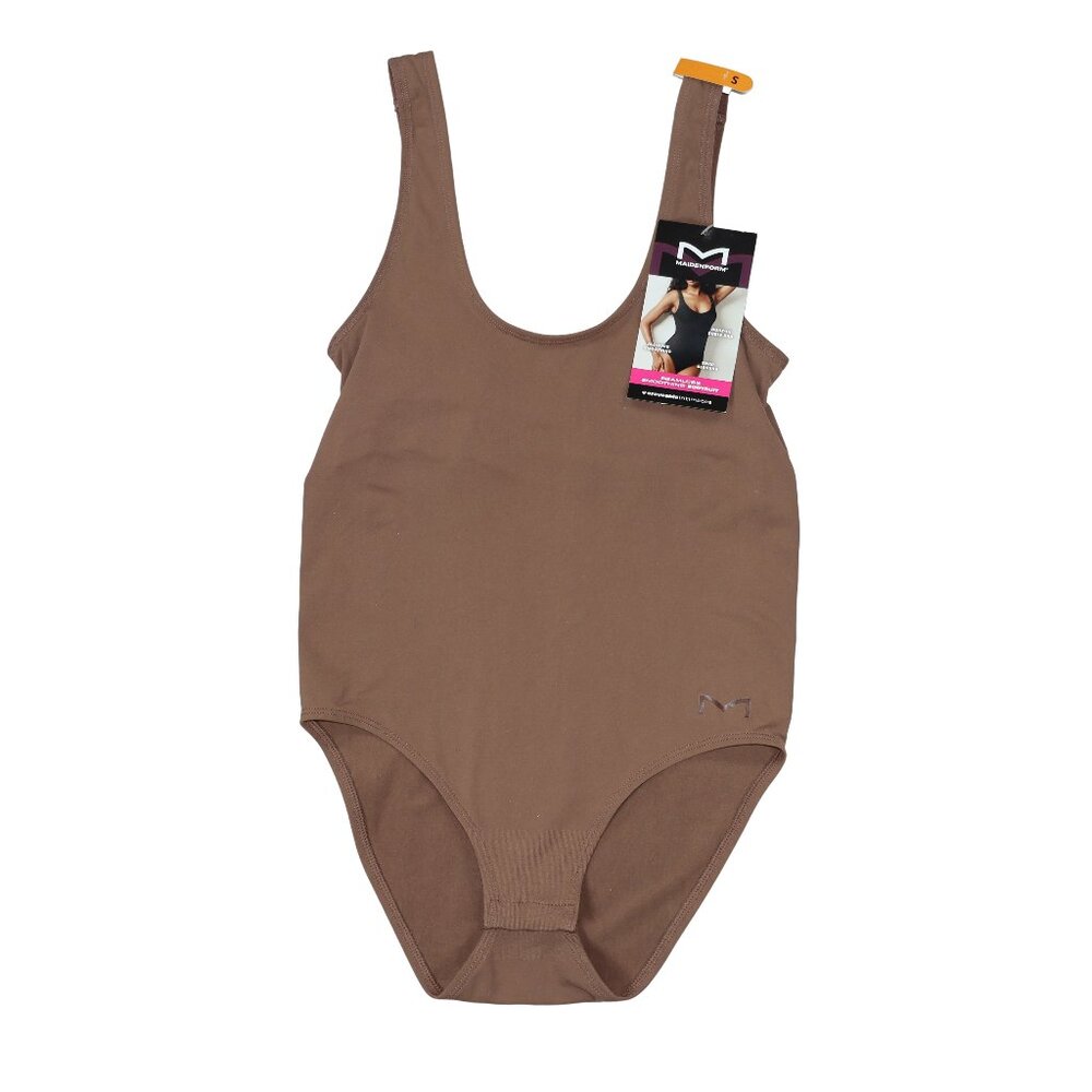 Maidenform Seamless Smoothing Bodysuit Women's Shapewear S NWT Bronze Chestnut